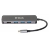 D-Link 5-in-1 USB-C Hub with HDMI/Power Delivery