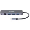 D-Link 5-in-1 USB-C Hub with Gigabit Ethernet/Power Delivery