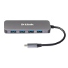 D-Link USB-C to 4-Port USB 3.0 Hub with Power Delivery