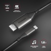 AXAGON RVC-HI2MC, USB-C - HDMI 2.0a redukce / kabel 1.8m, 4K/60Hz HDR10