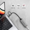 AXAGON ADE-TXCA, USB-C + USB-A 3.2 Gen 1 - Gigabit Ethernet síťová karta, Asix AX88179, auto instal