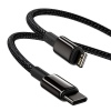 Baseus Datový kabel Tungsten Gold PD 20W 2m USB-C/Lightning černý