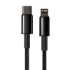 Baseus Datový kabel Tungsten Gold PD 20W 2m USB-C/Lightning černý