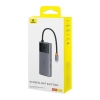 Baseus hub Series 2 USB 6v1 (USB-C/HDMI4K60Hz/USB-C(10Gbps)/USB-A(10Gbps)/RJ45/USB-C(PD) šedý