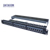 DATACOM Patch panel 24p.CAT6 1U 3x8 LSA, STP 19" černý s vyvázáním