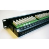 DATACOM Patch panel 48p. Cat5e 1U BK 8x6p. Modul, UTP, 19"