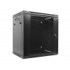 Nástěnný rack 19'' 12U 600X450mm černý flat pack