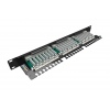 19" patch panel Solarix 24 x RJ45 CAT5E STP 1U SX24-5E-STP-BK-N