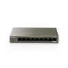 Tenda TEF1109P-8-63W PoE AT switch 8x PoE 802.3af/at, 9x 100Mb/s, PoE+ celkem 58W, fanless