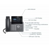 Grandstream GRP2615 SIP telefon, 4.3" TFT bar. displej, 5 SIP účtů, 10 prog. tl., 2x1Gb, WiFi, BT