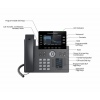 Grandstream GRP2616 SIP telefon, 2xdisplej, 4.3" a 2.4", 6 SIP účty, 24 pr.tl.,2x1Gb, WiFi, BT, USB