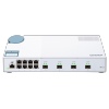 QNAP řízený switch QSW-M408S (12portů: 8x Gigabit port + 4x 10G SFP+ porty)