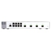 QNAP řízený switch QSW-M408S (12portů: 8x Gigabit port + 4x 10G SFP+ porty)