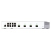 QNAP řízený switch QSW-M408S (12portů: 8x Gigabit port + 4x 10G SFP+ porty)