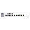 QNAP řízený switch QSW-M408-2C (12portů: 8x Gigabit port + 4x 10G SFP+ /2x 10GbE kombo porty)