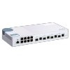 QNAP řízený switch QSW-M408-4C (12 portů: 8x Gigabit port + 4x 10G SFP+ / 10GbE kombo porty)