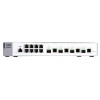 QNAP řízený switch QSW-M408-4C (12 portů: 8x Gigabit port + 4x 10G SFP+ / 10GbE kombo porty)