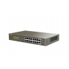 Tenda TEG1116P-16-150W PoE AT Gigabit switch 16x 1Gb/s s PoE 802.3af/at, PoE+ 135W, Rack, Fanless