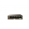 Tenda TEG1105PD PoE PD Gigabit switch, 1x PoE IN, 4x PoE OUT 802.3af, 5x 1 Gb/s, max. 30W, fanless