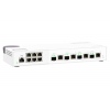 QNAP řízený switch QSW-M2106-4C (6x 2,5GbE RJ45 a 4x kombinované 10GbE SFP+ / 10GbE RJ-45)