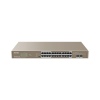 Tenda TEG1126P-24-410W PoE AT Gigabit switch 24x 1Gb/s PoE 802.3af/at + 2x SFP,PoE+ 370W, Rackmount