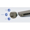 Tenda TEG1110PF-8-102W PoE AT switch 8xPoE 802.3af/at + Uplink RJ45 + SFP port, 92W, PoE+, fanless