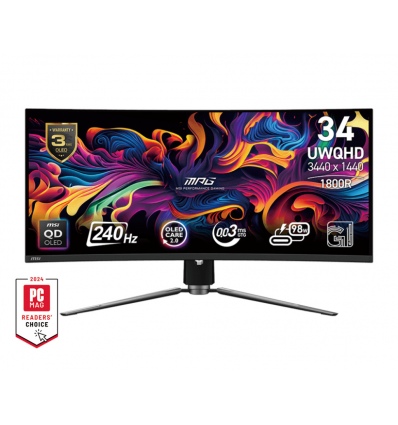 MSI MPG/341CQPX/34,18"/QD-OLED/3440x1440/240Hz/0,03ms/Black/3R