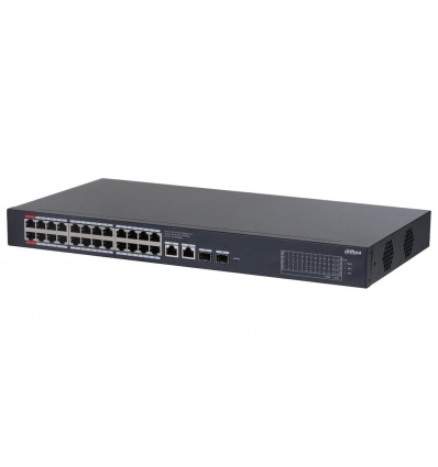 Dahua PoE switch 26x 1Gb + 2x SFP, PoE 802.3af/at/bt/Hi-PoE 360W, cloud správa