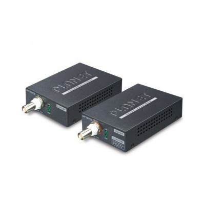 Planet LRP-101C-KIT, COAX PoE extender 10/100Base-TX, 802.3at-30W,EFT+ESD, dosah 1km, -20 až 70°C