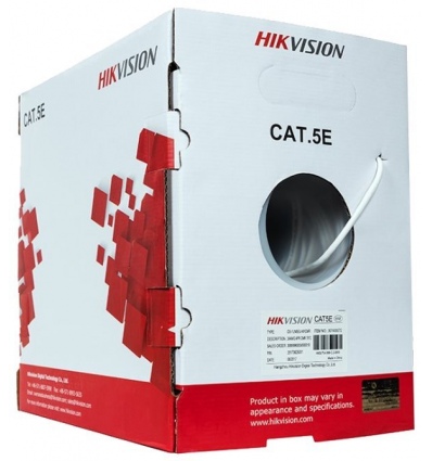 Hikvision DS-1LN5E-S - Kabel UTP, Cat 5e-PVC, šedý