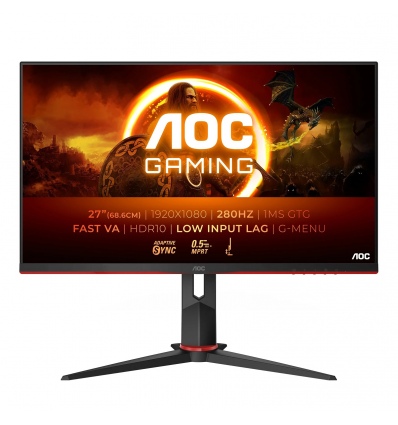 AOC Gaming/27G2ZN3/27"/VA/FHD/280Hz/1ms/Blck-Red/3R