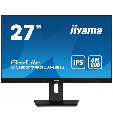 iiyama ProLite/XUB2792UHSU-B5/27"/IPS/4K UHD/60Hz/4ms/Black/3R