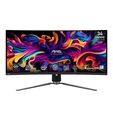 MSI MAG/341CQP/34"/QD-OLED/3440x1440/175Hz/0,03ms/Black/3R