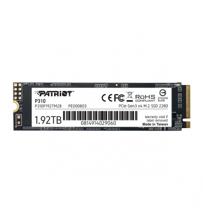 SSD 1920GB PATRIOT P310 M.2 NVMe, Gen3x4