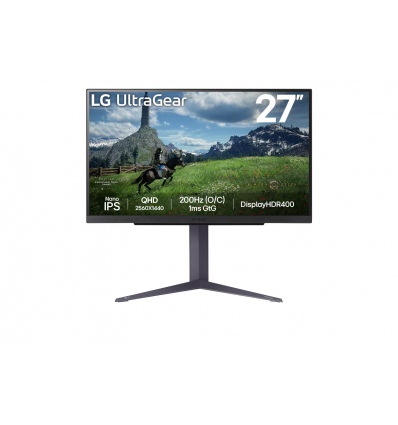 LG UltraGear/27GS85Q-B/27"/IPS/QHD/180Hz/1ms/Black/2R