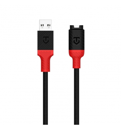 Tactical Recce 3:20 kabel pro Garmin USB-A Black/Red