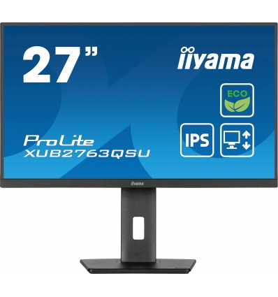 iiyama ProLite/XUB2763QSU-B1/27"/IPS/QHD/100Hz/2ms/Black/3R