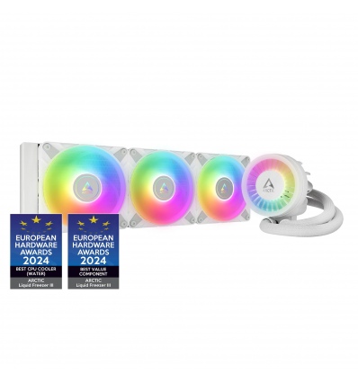 ARCTIC Liquid Freezer III - 360 A-RGB (White) : All-in-One CPU Water Cooler with 360mm radiator and