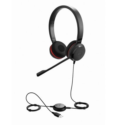 Jabra Evolve 30 II/Stereo/Jack/Drát/Černá