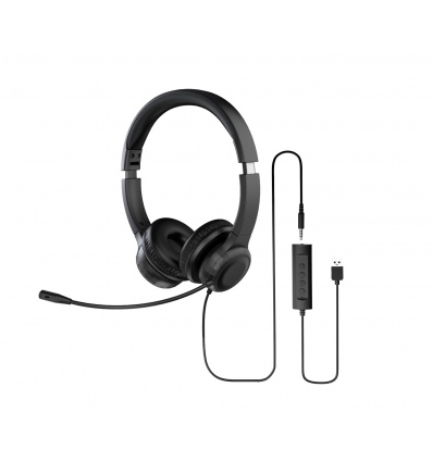 Acer Office Headset AHW154/Stereo/Jack/Drát/Černá