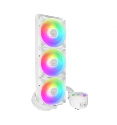 ARCTIC Liquid Freezer III - 420 A-RGB (White) : All-in-One CPU Water Cooler with 420mm radiator and