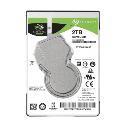 Seagate BarraCuda/2TB/HDD/2.5"/SATA/5400 RPM/2R