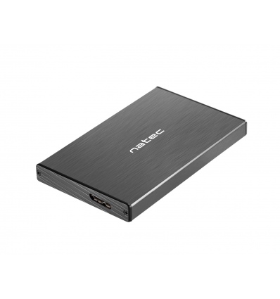 Externí box pro HDD 2,5" USB 3.0 Natec Rhino Go, černý, hliníkové tělo