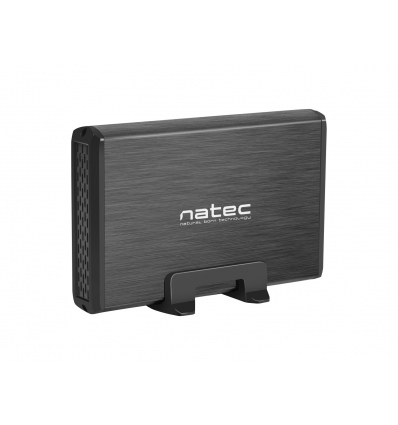 Externí box pro HDD 3,5" USB 3.0 Natec Rhino, černý, včetně napájecího adaptéru