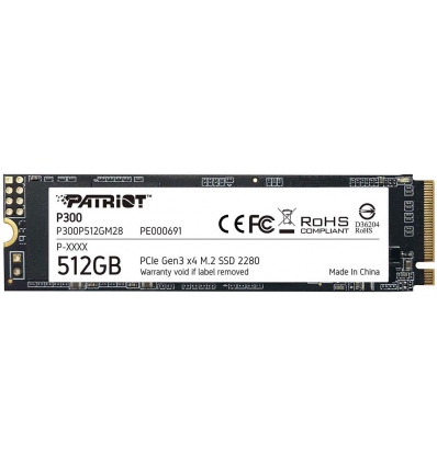 PATRIOT P300/512GB/SSD/M.2 NVMe/3R