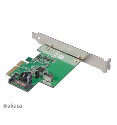 AKASA PCIe karta USB 3.2 Gen 2 interní konektor