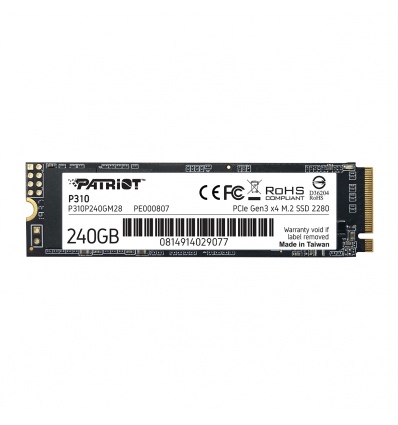 PATRIOT P310/240GB/SSD/M.2 NVMe/3R