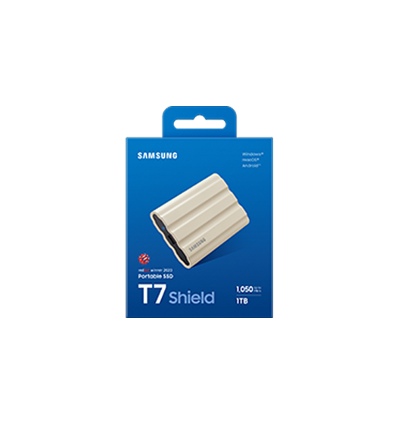 Samsung T7 Shield/1TB/SSD/Externí/2.5"/Béžová/3R