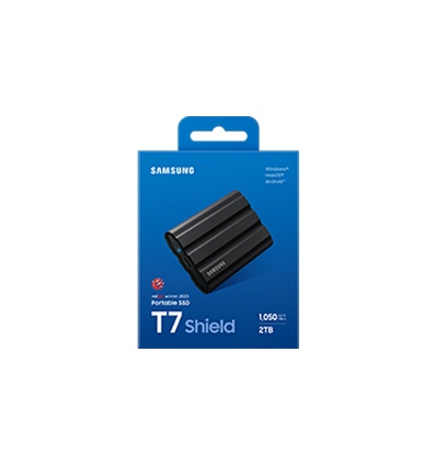 Samsung T7 Shield/2TB/SSD/Externí/2.5"/Černá/3R