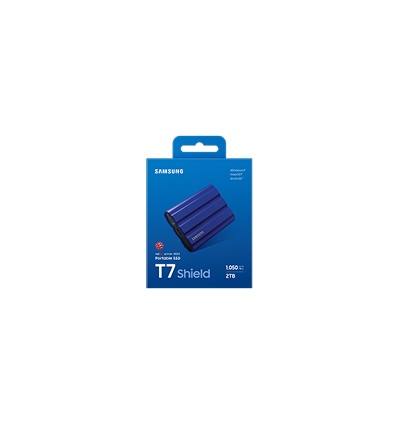 Samsung T7 Shield/2TB/SSD/Externí/2.5"/Modrá/3R